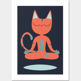 Zen cat Posters and Art